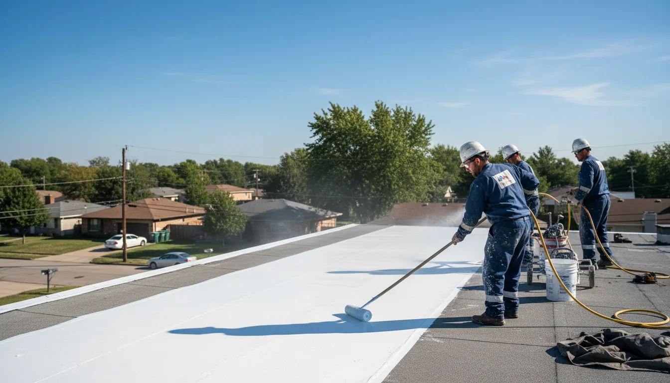 Commercial roof coating in Mooreville, MS near me